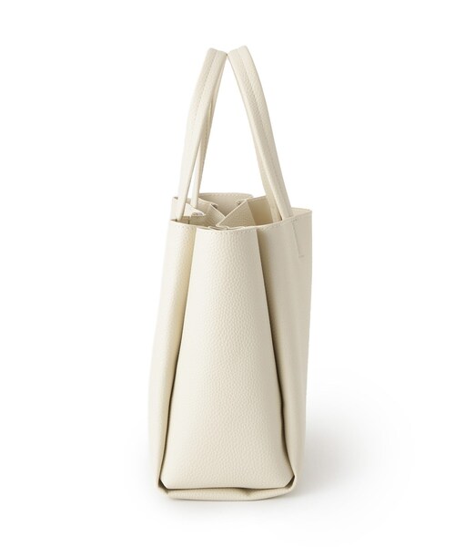 ITS'DEMO（イッツデモ）の「ベルト三層ミニトート（ハンドバッグ・レディース・イエロー/ライトベージュ/ブラック/アイボリー・00）」の17枚目の写真