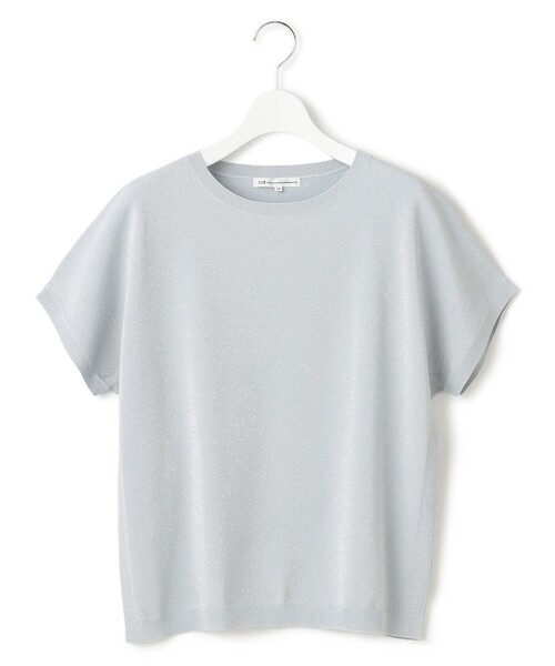23区 L(ニジュウサンクオオキイサイズ)の「【洗える】レーヨンポリエステルストレッチ プルオーバー ラメニット(ニット/セーター・レディース・ネイビー系/ゴールド系/スカイブルー系・44/46)」の22枚目の写真