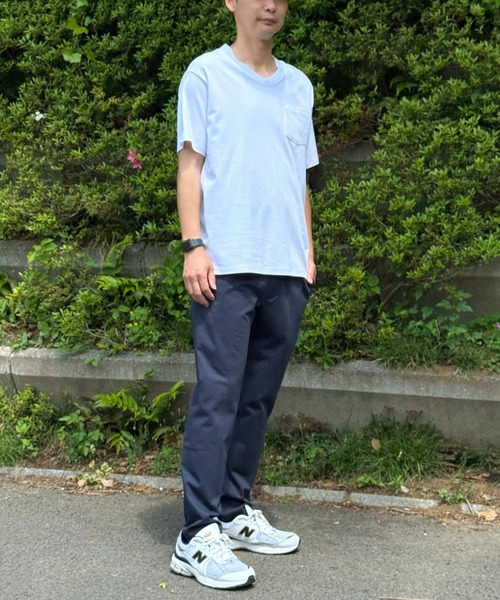VENCEEXCHANGE(ヴァンスエクスチェンジ)の「ポケ付きVネックTシャツ(Tシャツ/カットソー・メンズ・ホワイト・M/L/LL)」の5枚目の写真