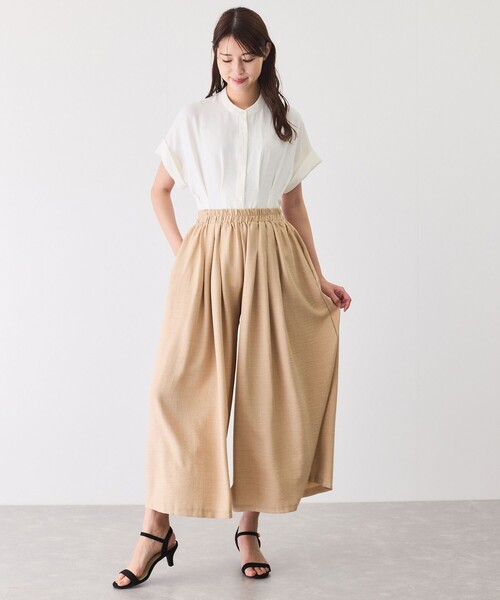 Jayro(ジャイロ)の「フレアシルエットガウチョパンツ(その他パンツ・レディース・マスタード/ネイビー/ベージュ/ブルー/ブラック・FREE)」の11枚目の写真