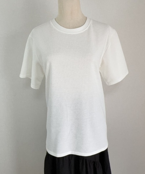 shoppinggo(ショッピングゴー)の「Tシャツ カットソー 半袖 レディース トップス(Tシャツ/カットソー・レディース・ホワイト/ブラック/ベージュ/グリーン・M)」の9枚目の写真