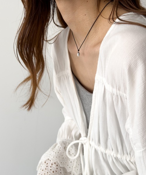 CANAL JEAN（キャナルジーン）の「Pt　Shell cordチョーカー（チョーカー・レディース・ブラック・ONE SIZE）」の3枚目の写真