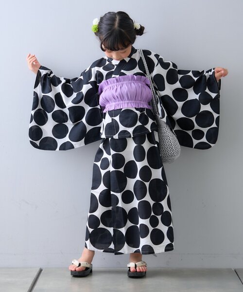 CIAOPANIC TYPY（チャオパニックティピー）の「【KIDS】セパレート浴衣（浴衣・キッズ・ブルー/ブラック・X-LARGE/LARGE/XX-LARGE/SMALL/MEDIUM）」の11枚目の写真