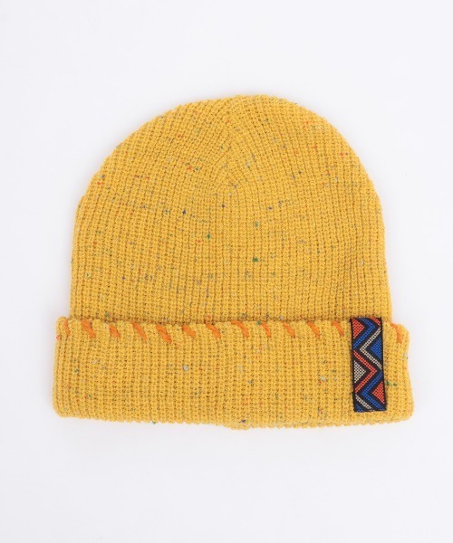 チチカカ（チチカカ）の「アクセントステッチワッチキャップ（ニットキャップ/ビーニー・レディース・ブラック/イエロー/ベージュ・FREE）」の8枚目の写真