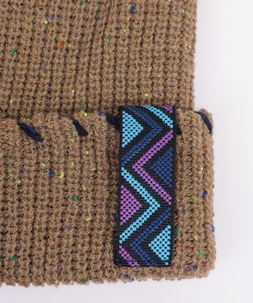 チチカカ（チチカカ）の「アクセントステッチワッチキャップ（ニットキャップ/ビーニー・レディース・ブラック/イエロー/ベージュ・FREE）」の10枚目の写真