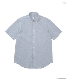 CREW COOLMAX リネンブレンド 半袖 シャツ