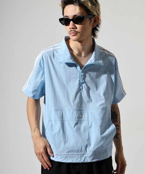 NERDY（ノルディ）の「アノラック（ジャージ・メンズ・ブラック/ピンク/ホワイト/ブルー・L/M/SS/S）」の22枚目の写真