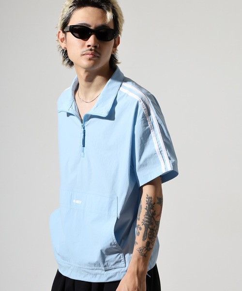 NERDY（ノルディ）の「アノラック（ジャージ・メンズ・ブラック/ピンク/ホワイト/ブルー・L/M/SS/S）」の21枚目の写真