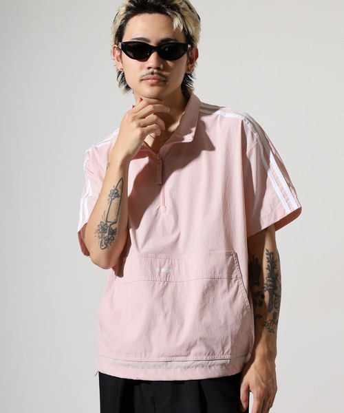 NERDY（ノルディ）の「アノラック（ジャージ・メンズ・ブラック/ピンク/ホワイト/ブルー・L/M/SS/S）」の17枚目の写真