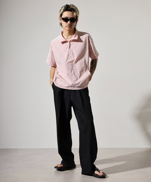 NERDY（ノルディ）の「アノラック（ジャージ・メンズ・ブラック/ピンク/ホワイト/ブルー・L/M/SS/S）」の15枚目の写真