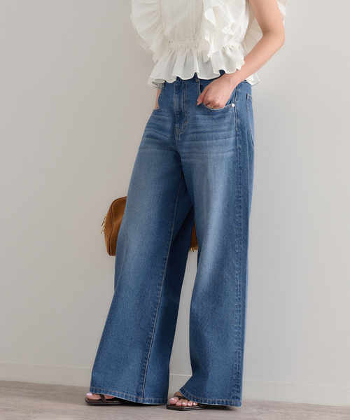 U by SPICK&SPAN(ユーバイスピックアンドスパン)の「ルーズバギーデニム(デニムパンツ・レディース・ブルー・34/36/38)」の22枚目の写真