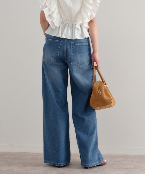 U by SPICK&SPAN(ユーバイスピックアンドスパン)の「ルーズバギーデニム(デニムパンツ・レディース・ブルー・34/36/38)」の21枚目の写真
