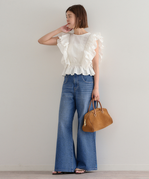U by SPICK&SPAN(ユーバイスピックアンドスパン)の「ルーズバギーデニム(デニムパンツ・レディース・ブルー・34/36/38)」の20枚目の写真