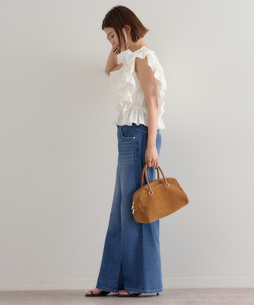 U by SPICK&SPAN(ユーバイスピックアンドスパン)の「ルーズバギーデニム(デニムパンツ・レディース・ブルー・34/36/38)」の17枚目の写真