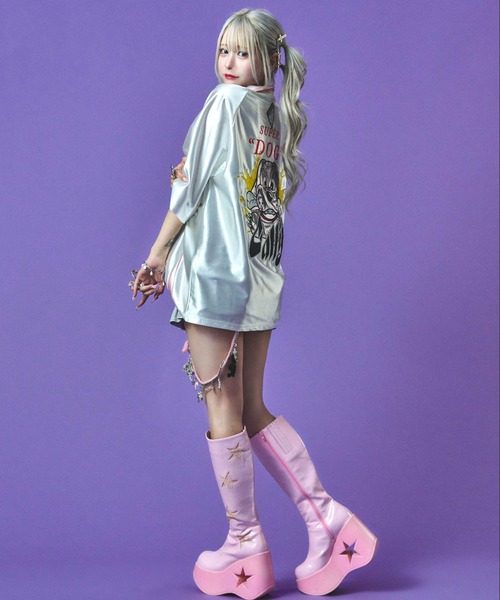 GALFY(ガルフィー)の「『GALFY/ガルフィー』売り子ユニ【Z】(Tシャツ/カットソー・レディース・ブラック/ゴールド/ホワイト・L/XL)」の5枚目の写真