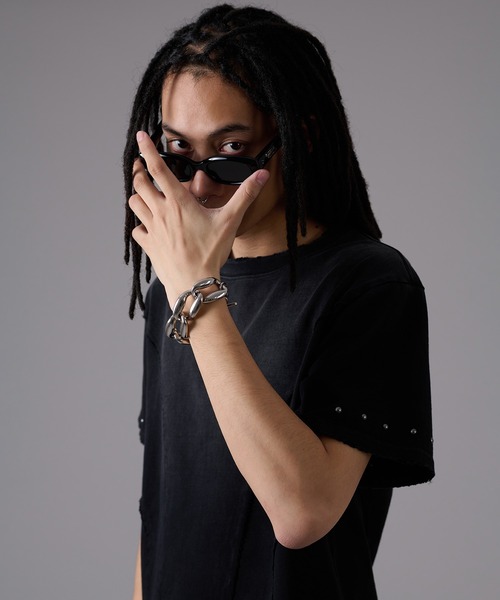 ANDER HUNK（アンダーハンク）の「Heavy Chain Bracelet / ヘビーチェーンブレスレット（ブレスレット・メンズ・シルバー・FREE）」の5枚目の写真