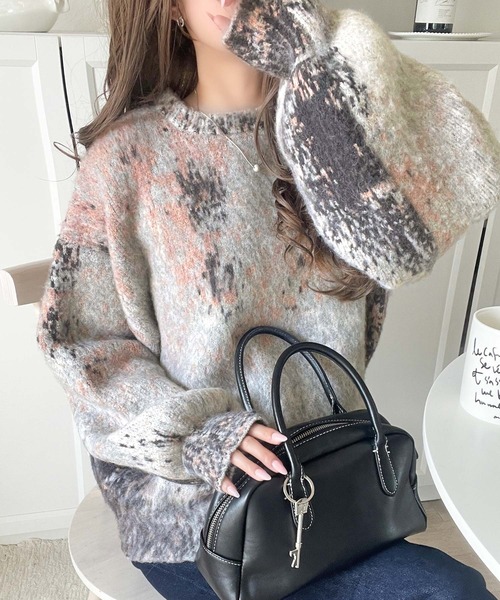 セール】《JaVaジャバコラボ》ふんわり包まれる、冬映え主役ニット