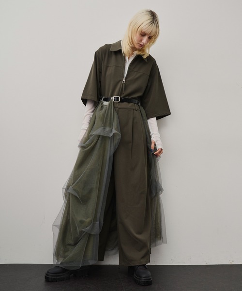 レザーベルト×Carrie（スカート）｜LA BELLE ETUDE（ラベルエチュード