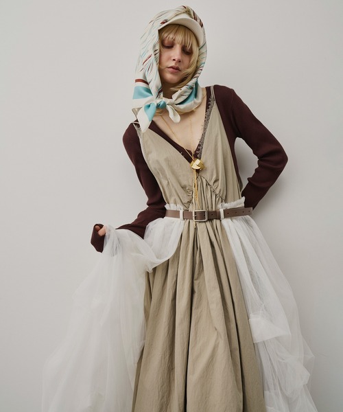 LA BELLE ETUDE(ラベルエチュード)の「レザーベルト×Carrie(スカート・レディース・ライトパープル/ホワイト/ブラック・0/1)」の15枚目の写真