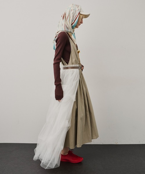 LA BELLE ETUDE(ラベルエチュード)の「レザーベルト×Carrie(スカート・レディース・ライトパープル/ホワイト/ブラック・0/1)」の13枚目の写真