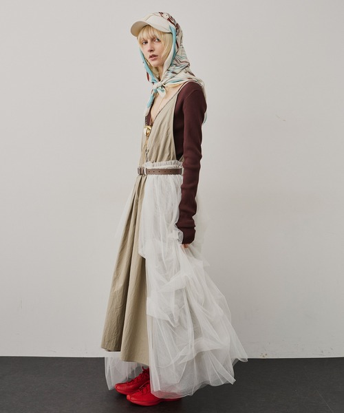 LA BELLE ETUDE(ラベルエチュード)の「レザーベルト×Carrie(スカート・レディース・ライトパープル/ホワイト/ブラック・0/1)」の18枚目の写真