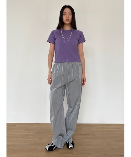 Didot.showroom（ディドット ショールーム）の「【DIDOT.】チュービーナイロンパンツ（その他パンツ・レディース・グレー/レッド/ブラック・FREE）」の2枚目の写真