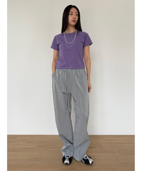 Didot.showroom（ディドット ショールーム）の「【DIDOT.】チュービーナイロンパンツ（その他パンツ・レディース・グレー/レッド/ブラック・FREE）」の9枚目の写真