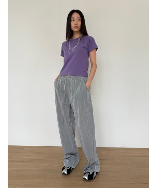 Didot.showroom（ディドット ショールーム）の「【DIDOT.】チュービーナイロンパンツ（その他パンツ・レディース・グレー/レッド/ブラック・FREE）」の7枚目の写真