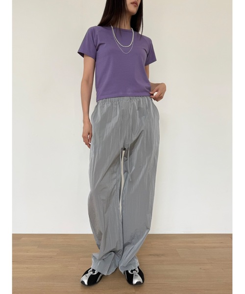 Didot.showroom（ディドット ショールーム）の「【DIDOT.】チュービーナイロンパンツ（その他パンツ・レディース・グレー/レッド/ブラック・FREE）」の6枚目の写真