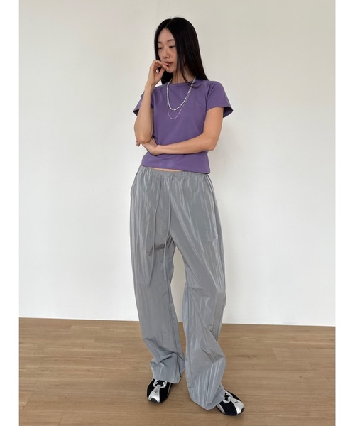 Didot.showroom（ディドット ショールーム）の「【DIDOT.】チュービーナイロンパンツ（その他パンツ・レディース・グレー/レッド/ブラック・FREE）」の10枚目の写真