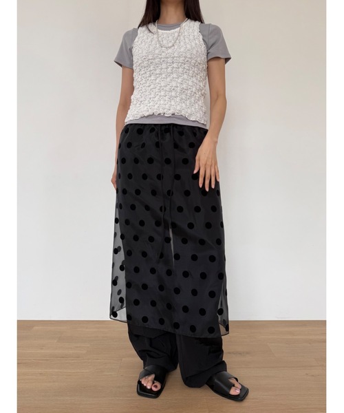 Didot.showroom（ディドット ショールーム）の「【DIDOT.】チュービーナイロンパンツ（その他パンツ・レディース・グレー/レッド/ブラック・FREE）」の20枚目の写真