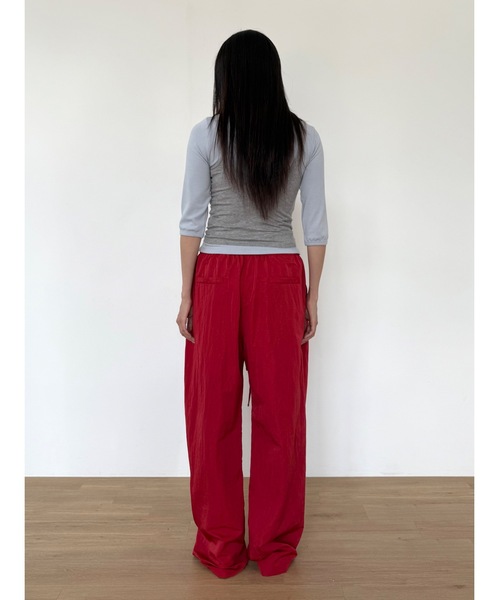 Didot.showroom（ディドット ショールーム）の「【DIDOT.】チュービーナイロンパンツ（その他パンツ・レディース・グレー/レッド/ブラック・FREE）」の14枚目の写真