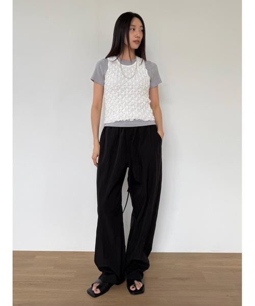 Didot.showroom（ディドット ショールーム）の「【DIDOT.】チュービーナイロンパンツ（その他パンツ・レディース・グレー/レッド/ブラック・FREE）」の22枚目の写真