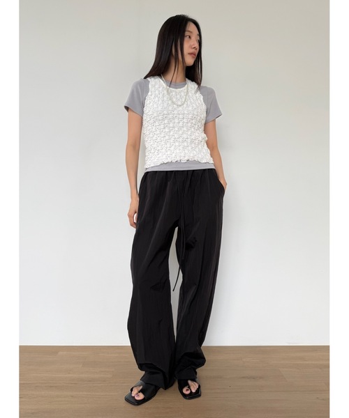 Didot.showroom（ディドット ショールーム）の「【DIDOT.】チュービーナイロンパンツ（その他パンツ・レディース・グレー/レッド/ブラック・FREE）」の21枚目の写真