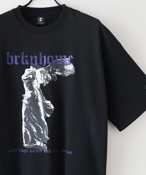 brknhome(ブロークンホーム)の「【brknhome/ブロークンホーム】アーティスティック オーバーサイズ プリントTシャツ(Tシャツ/カットソー・メンズ・ホワイト/ブラック・MEDIUM/LARGE)」の22枚目の写真