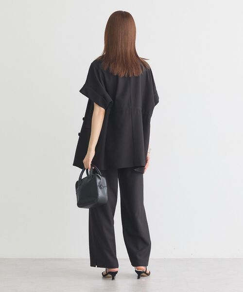 earth music&ecology(アースミュージックアンドエコロジー)の「リラックスワイドパンツ(その他パンツ・レディース・ブラック/キャメル/グレイッシュベージュ・S/M)」の9枚目の写真