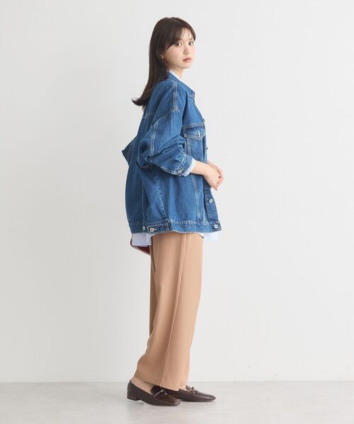 earth music&ecology(アースミュージックアンドエコロジー)の「リラックスワイドパンツ(その他パンツ・レディース・ブラック/キャメル/グレイッシュベージュ・S/M)」の20枚目の写真