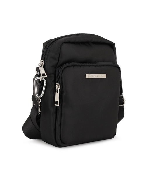 MURUA（ムルーア）の「MURUA(ムルーア)ミニショルダーバッグ MR-B1381 撥水ツイル・カジュアル（ショルダーバッグ・レディース・ブラック・FREE）」の3枚目の写真