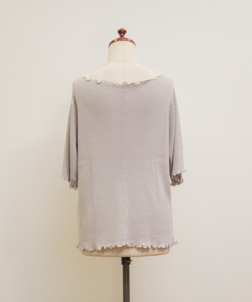CLETTE（クレット）の「メローリブニット（ニット/セーター・レディース・ブラック/グレイッシュベージュ/オフホワイト・4L/3L/LL）」の21枚目の写真