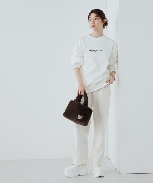 PAUL & JOE ACCESSOIRES(ポールアンドジョーアクセソワ)の「PAUL & JOE ACCESSOIRES (ポール&ジョーアクセソワ)ミニトートバッグ PJA-B1283 ファーヌネット(トートバッグ・レディース・ブラウン/グリーン・FREE)」の12枚目の写真