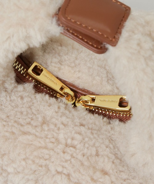 NANO universe(ナノユニバース)の「SINBONO/Vienna エコファークロスボディバッグ(ショルダーバッグ・レディース・クリーム・FREE)」の2枚目の写真