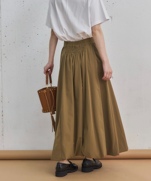 Doux archives（ドゥアルシーヴ）の「タックバルーンスカート（スカート・レディース・ブラウン/チャコールグレー/ワイン・FREE）」の9枚目の写真