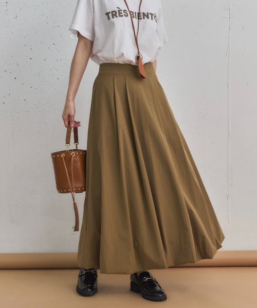 Doux archives（ドゥアルシーヴ）の「タックバルーンスカート（スカート・レディース・ブラウン/チャコールグレー/ワイン・FREE）」の18枚目の写真