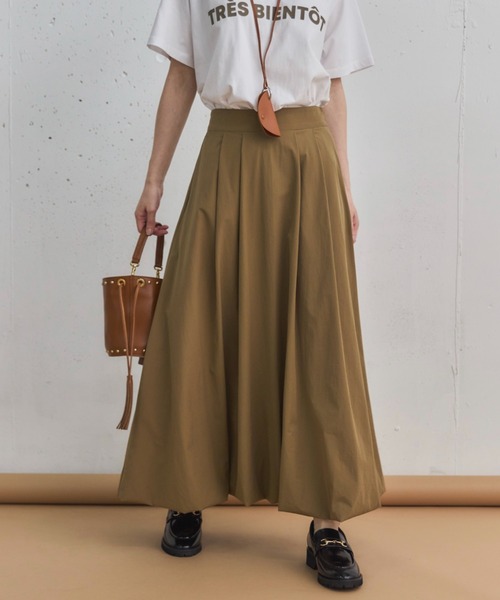 Doux archives（ドゥアルシーヴ）の「タックバルーンスカート（スカート・レディース・ブラウン/チャコールグレー/ワイン・FREE）」の17枚目の写真
