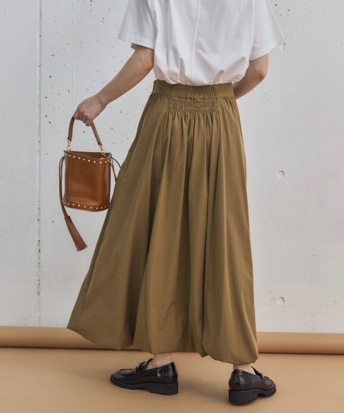 Doux archives（ドゥアルシーヴ）の「タックバルーンスカート（スカート・レディース・ブラウン/チャコールグレー/ワイン・FREE）」の12枚目の写真