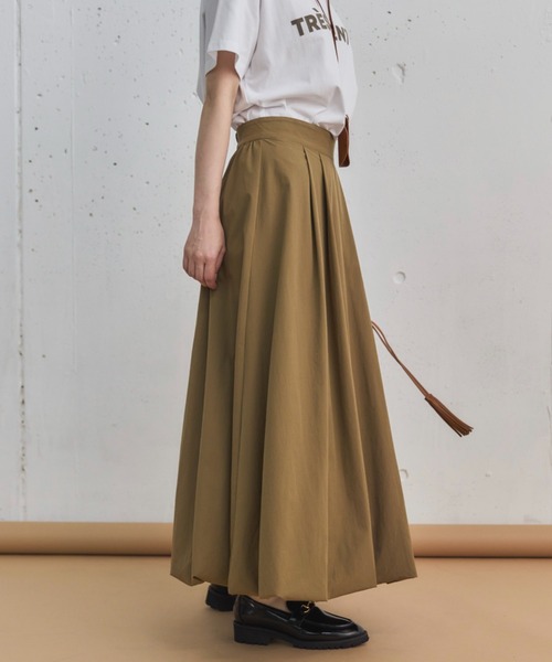 Doux archives（ドゥアルシーヴ）の「タックバルーンスカート（スカート・レディース・ブラウン/チャコールグレー/ワイン・FREE）」の10枚目の写真