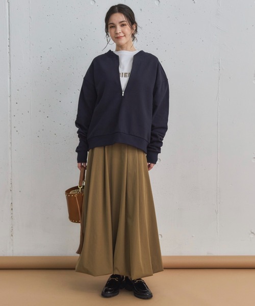 Doux archives（ドゥアルシーヴ）の「タックバルーンスカート（スカート・レディース・ブラウン/チャコールグレー/ワイン・FREE）」の7枚目の写真