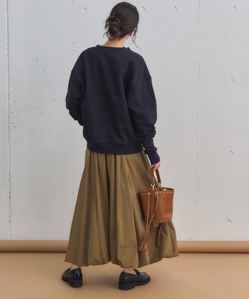 Doux archives（ドゥアルシーヴ）の「タックバルーンスカート（スカート・レディース・ブラウン/チャコールグレー/ワイン・FREE）」の5枚目の写真