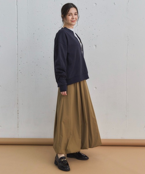 Doux archives（ドゥアルシーヴ）の「タックバルーンスカート（スカート・レディース・ブラウン/チャコールグレー/ワイン・FREE）」の4枚目の写真