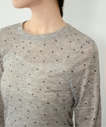 on:nue（オンニュ）の「【on:nue】[お気に入り登録数19,000突破！][着用動画あり！/大人ドットシリーズ 長袖登場！] シアードットロングスリーブカットソー（Tシャツ/カットソー）」